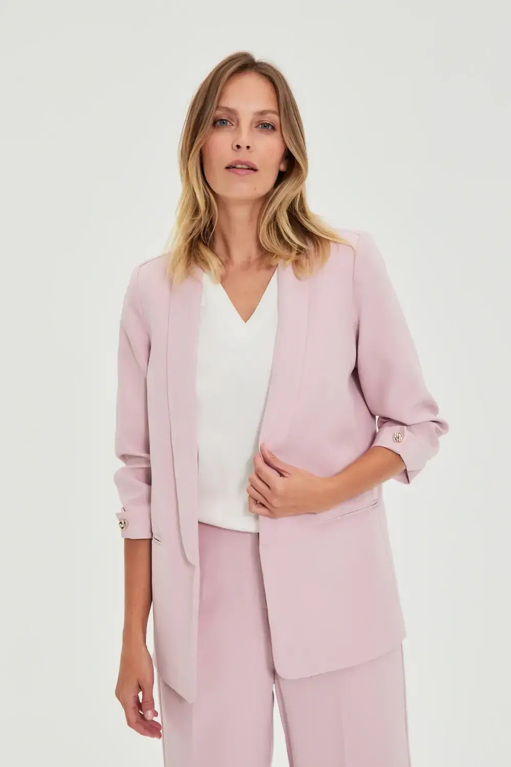 Marisse dámske sako dusty pink