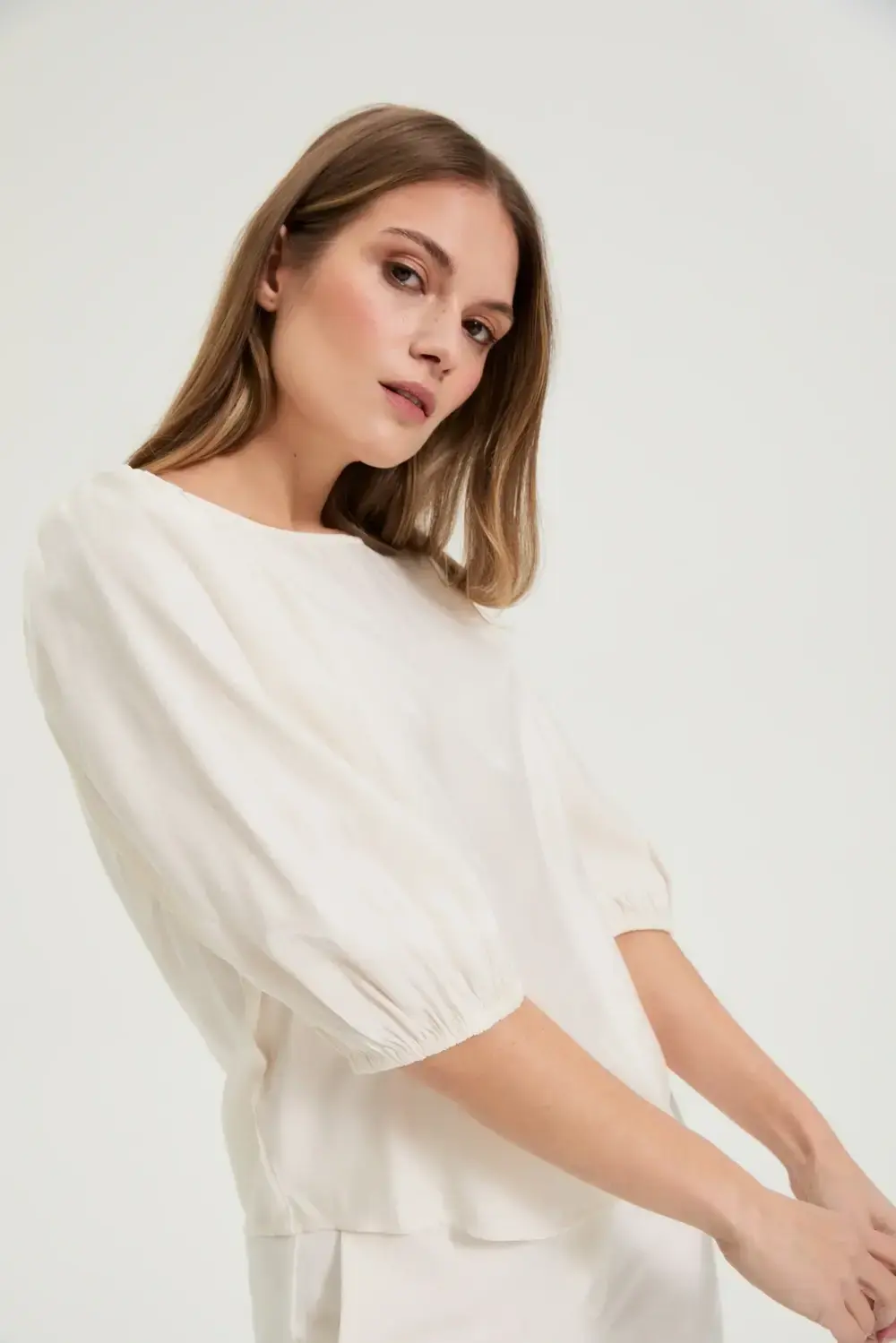 Marisse dámska košeľa L-KO-4914 krémová