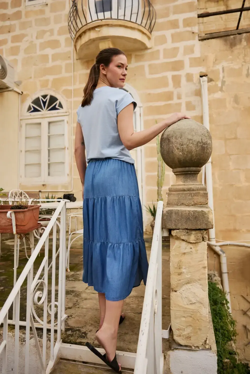 Marisse dámska sukňa modrá