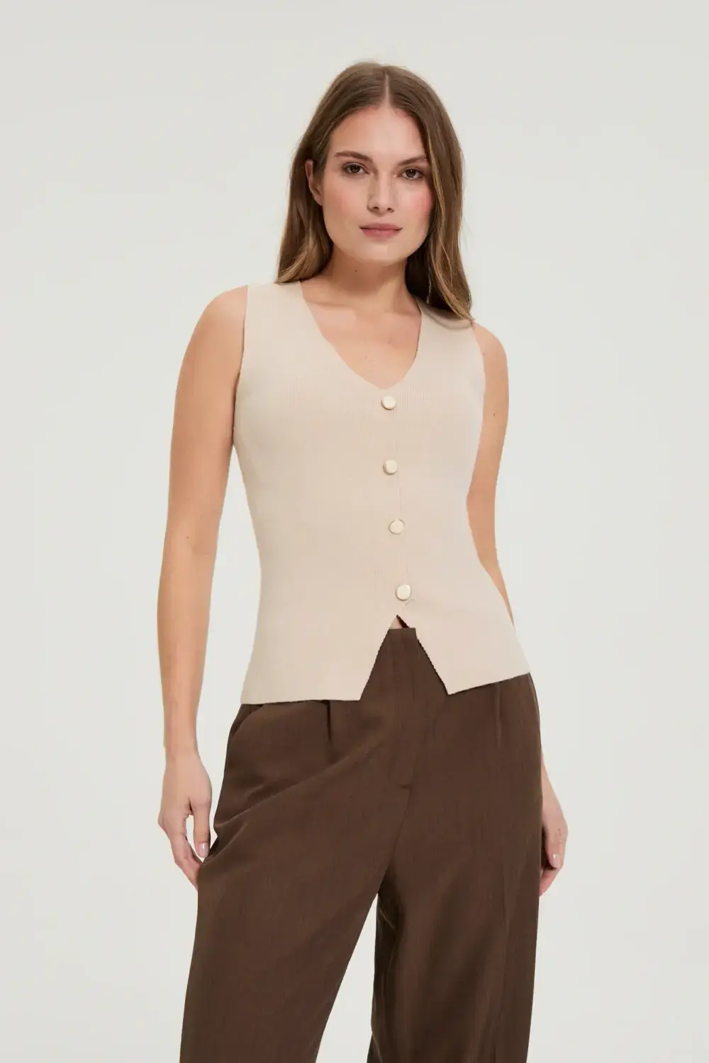 Dámsky top Marisse L-TS-5006 béžový