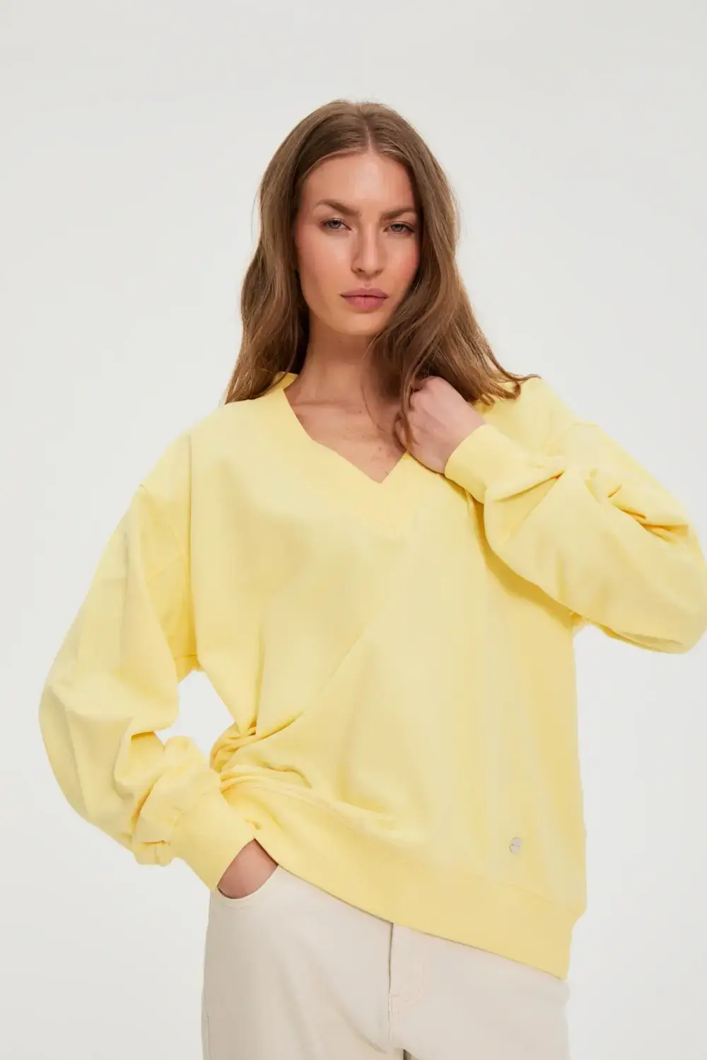 Dámska mikina Marisse L.YELLOW