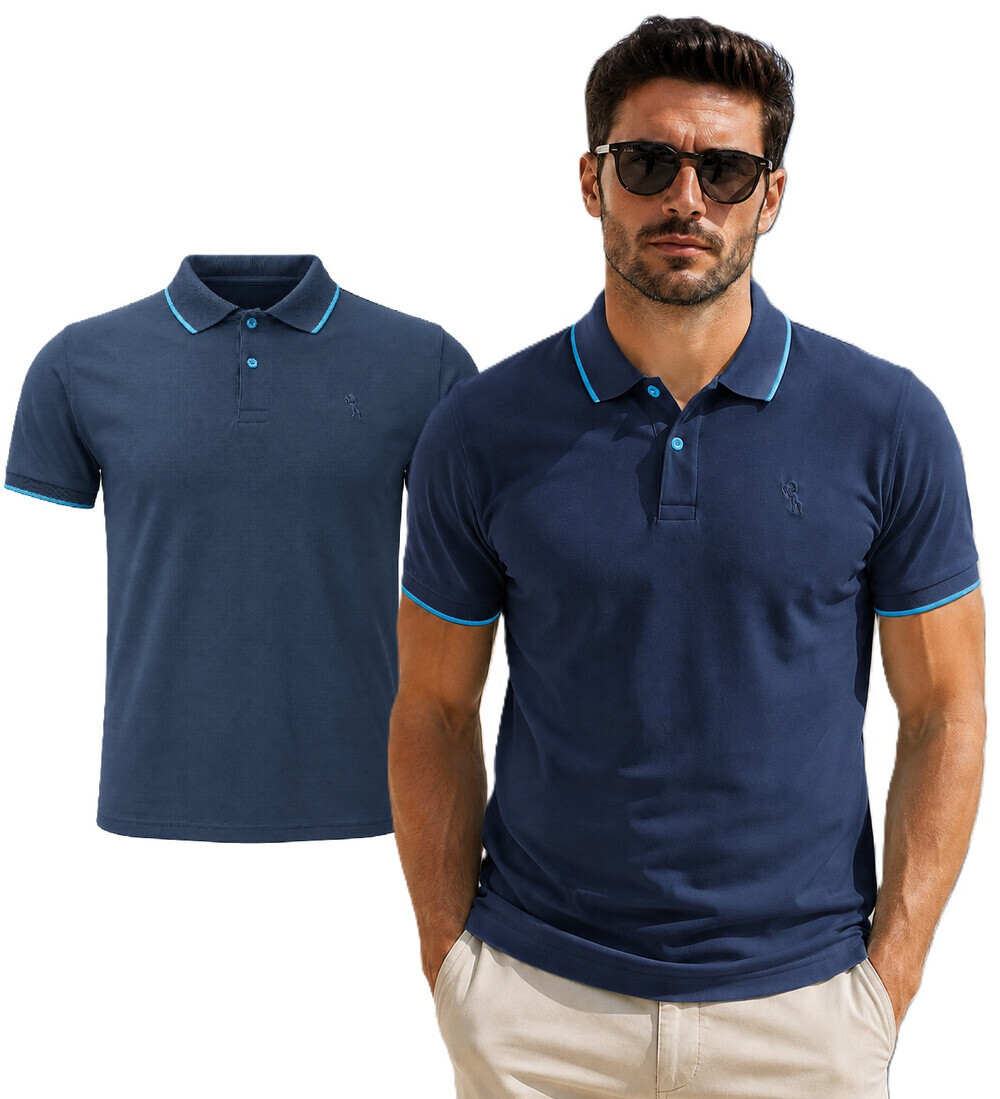 Pánske polokošele Lion - ID10132, modré