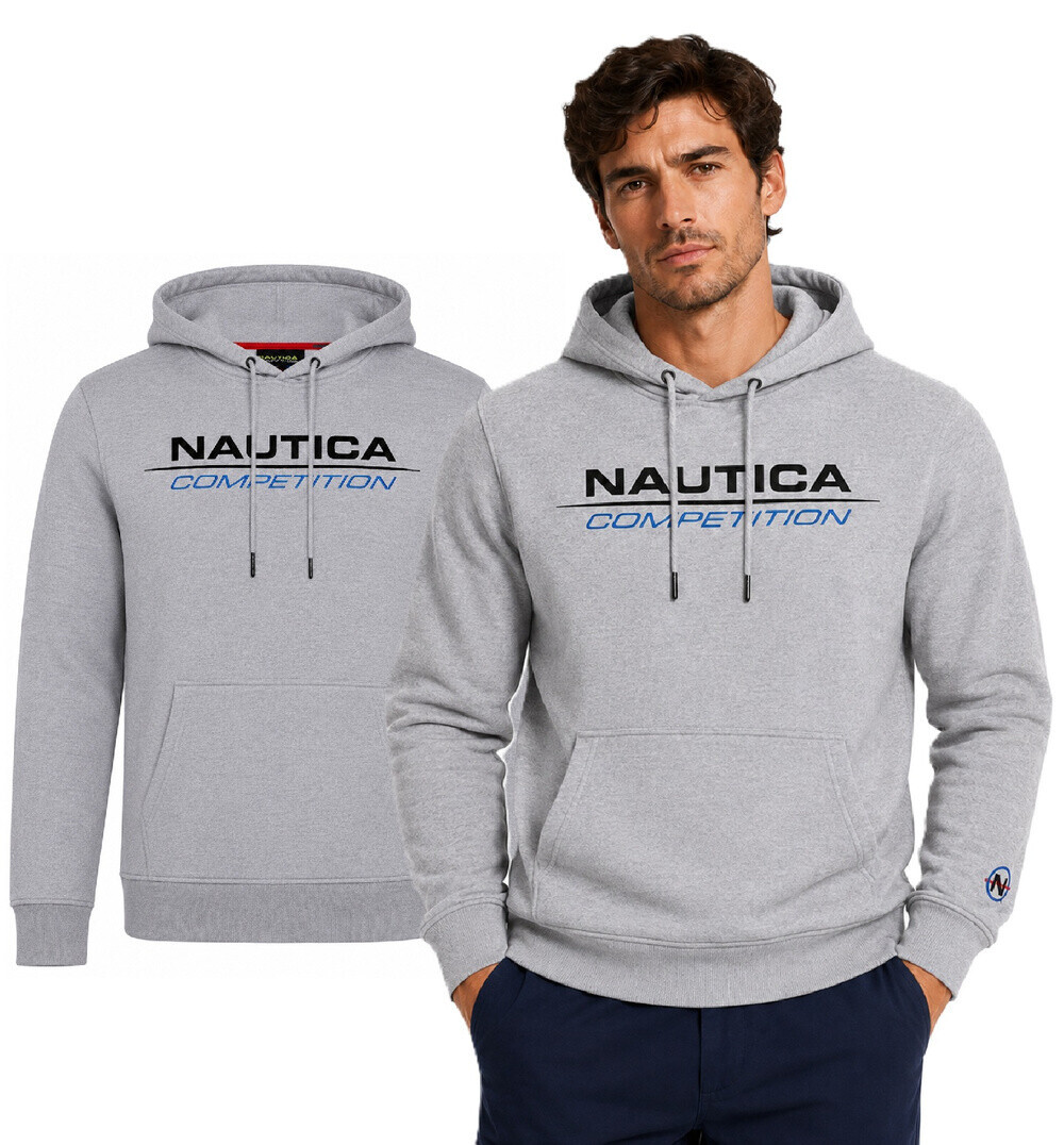 Nautica pánska mikina na zips sivá