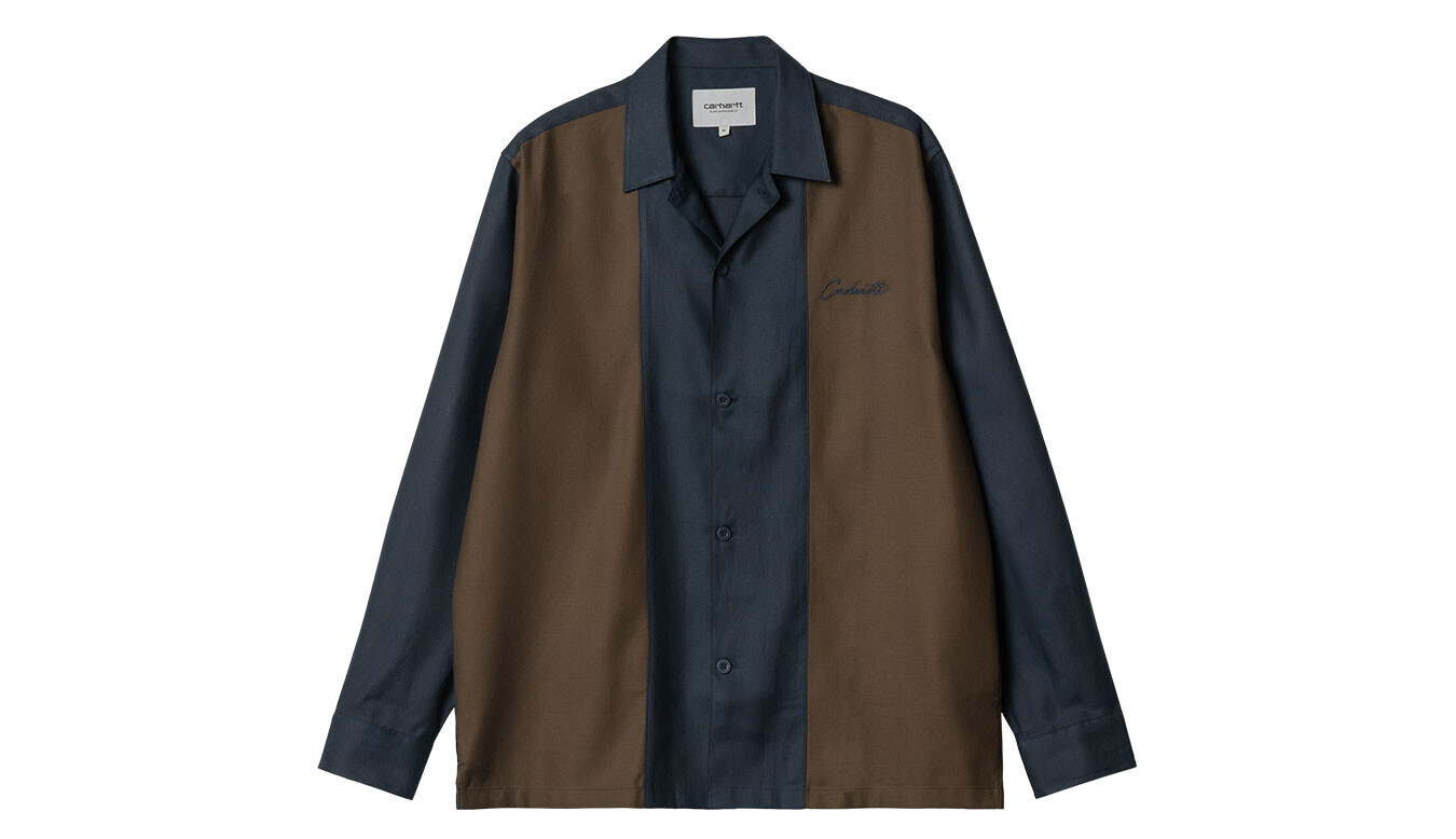 Košeľa Carhartt WIP L/S Delaney Mizar Blue