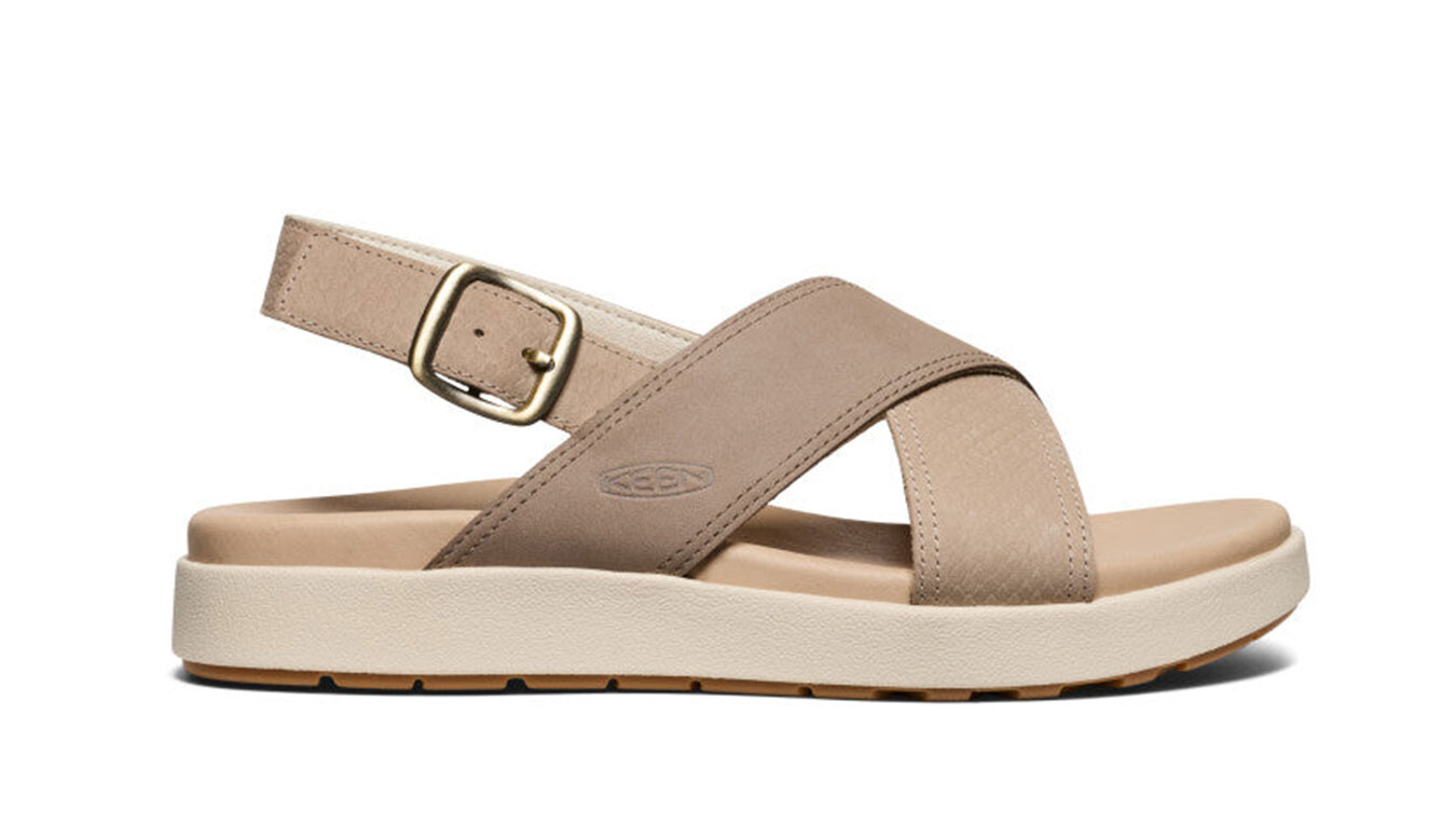 Sandále Keen Elle Luxe Cross Strap hnedé