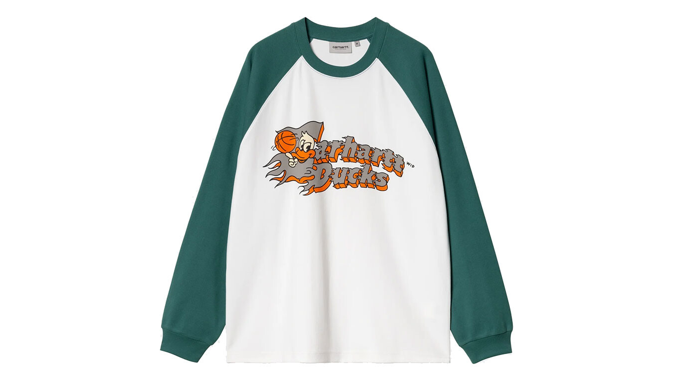 Tričko Carhartt WIP L/S Flaming Ducks Baseball
