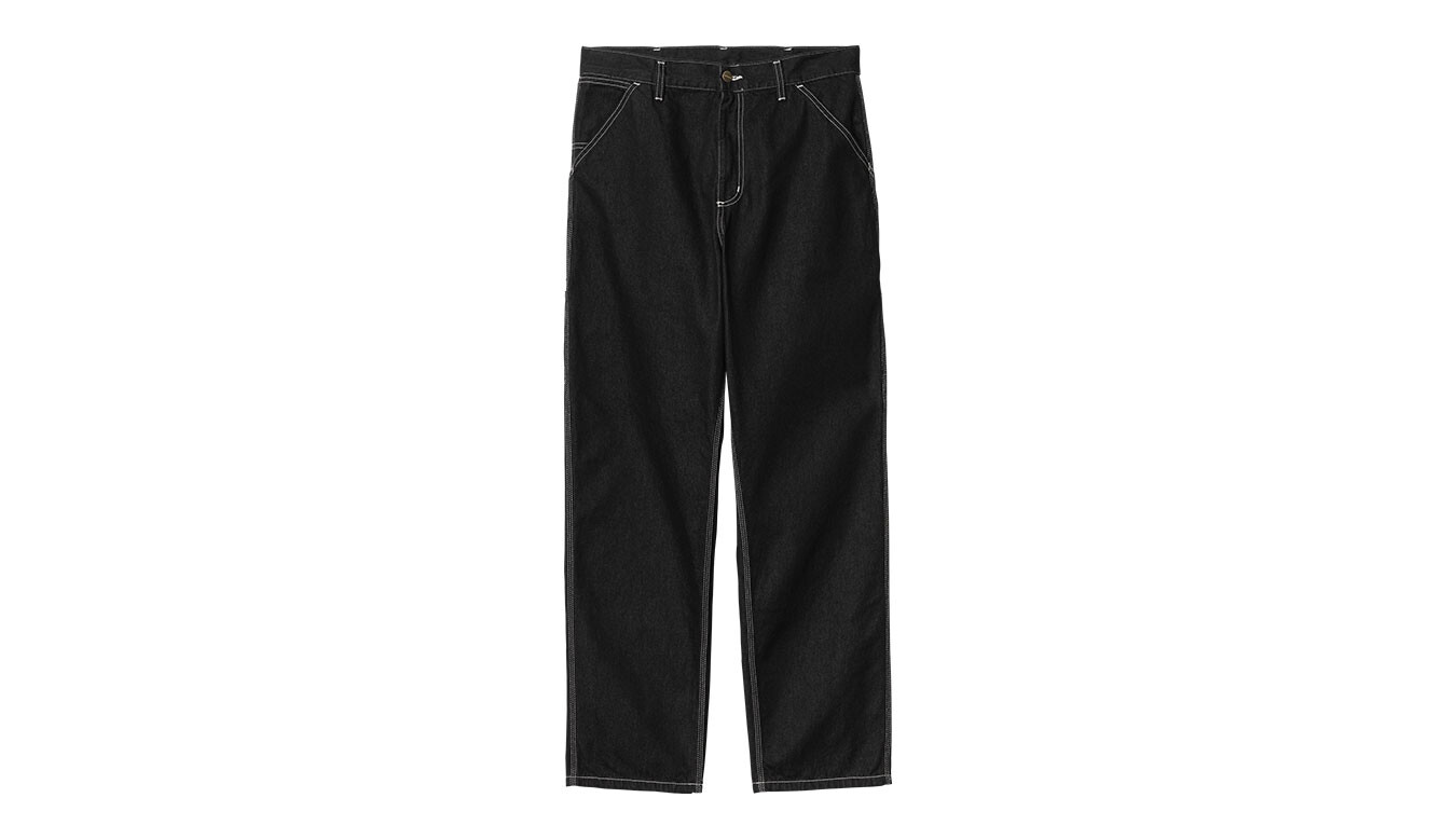 Nohavice Carhartt WIP Single Knee Black
