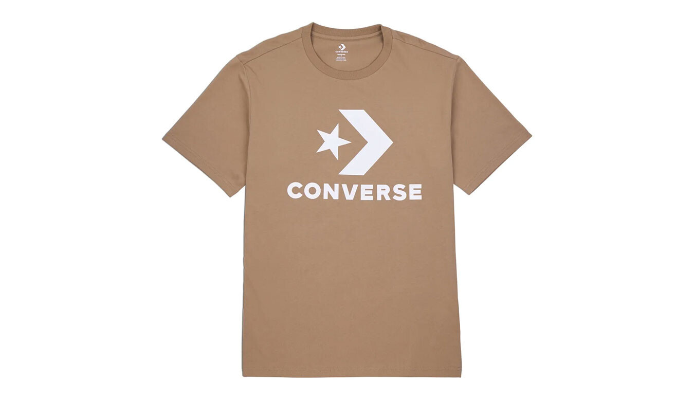 Tričko Converse s veľkým logom, hnedé