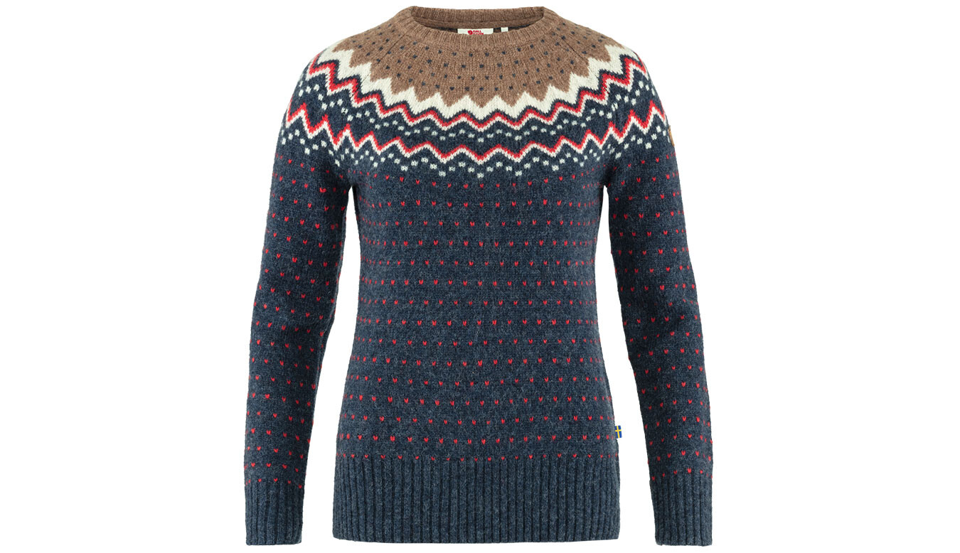 Fjällräven Övik Knit Sveter W Modrý