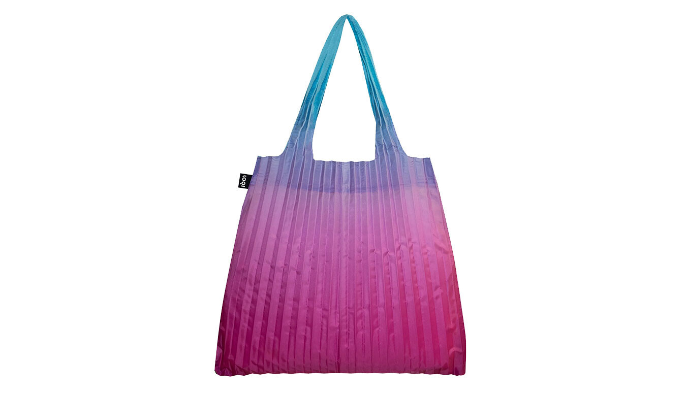Loqi PLEATED dúhová modrá taška