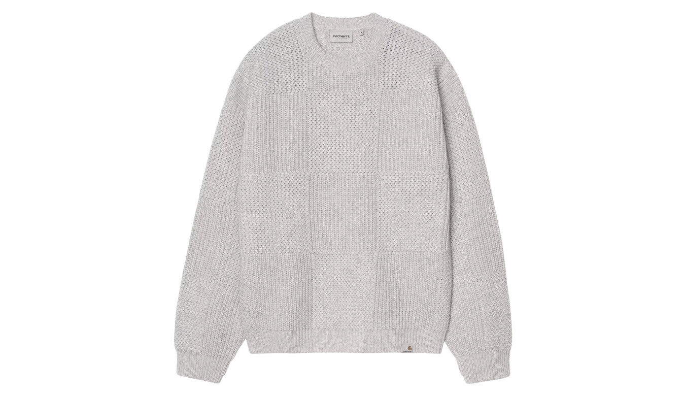 Carhartt WIP Bishop Sveter Puddle Grey