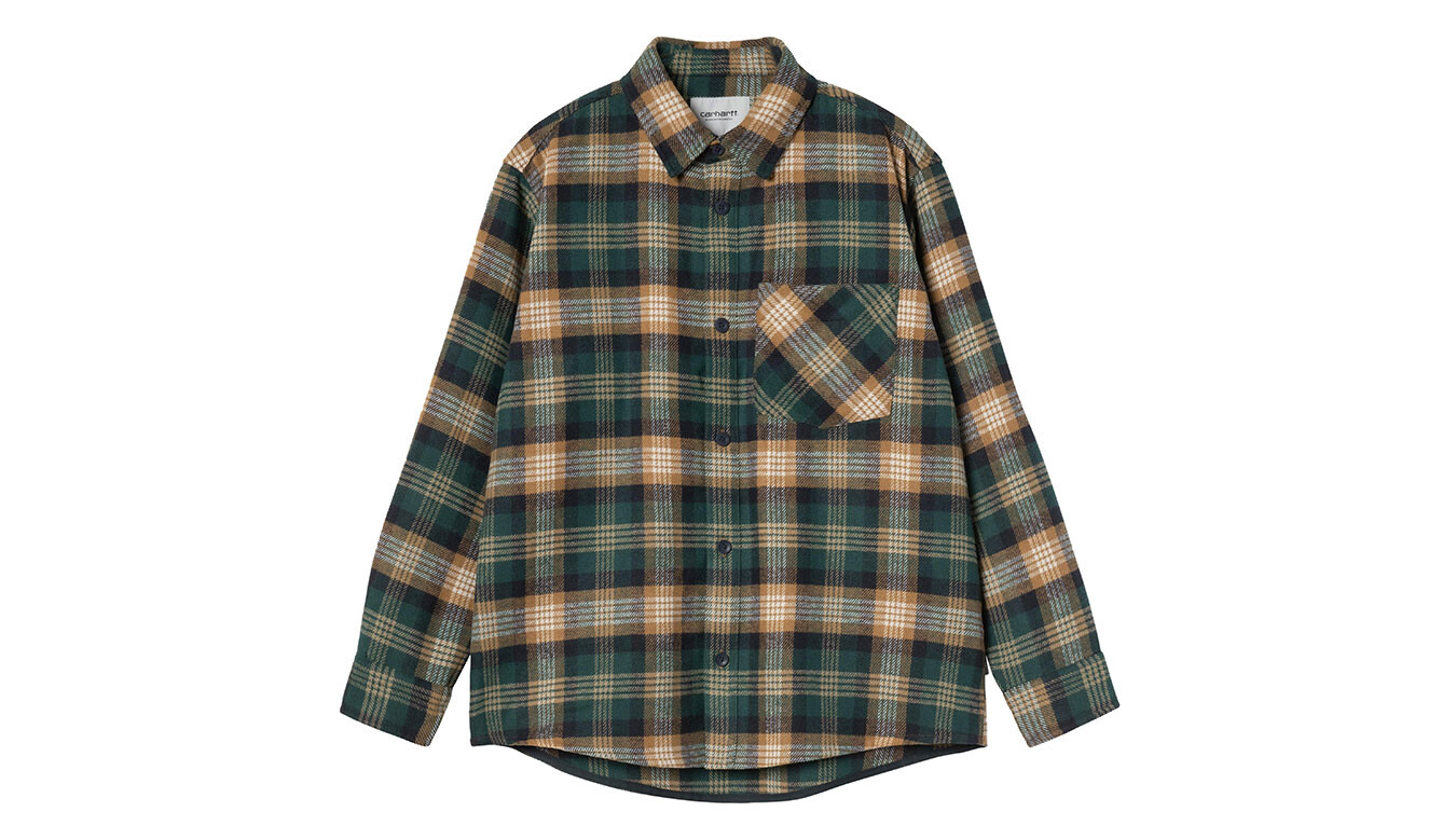 Košeľa Carhartt WIP Dern zelená