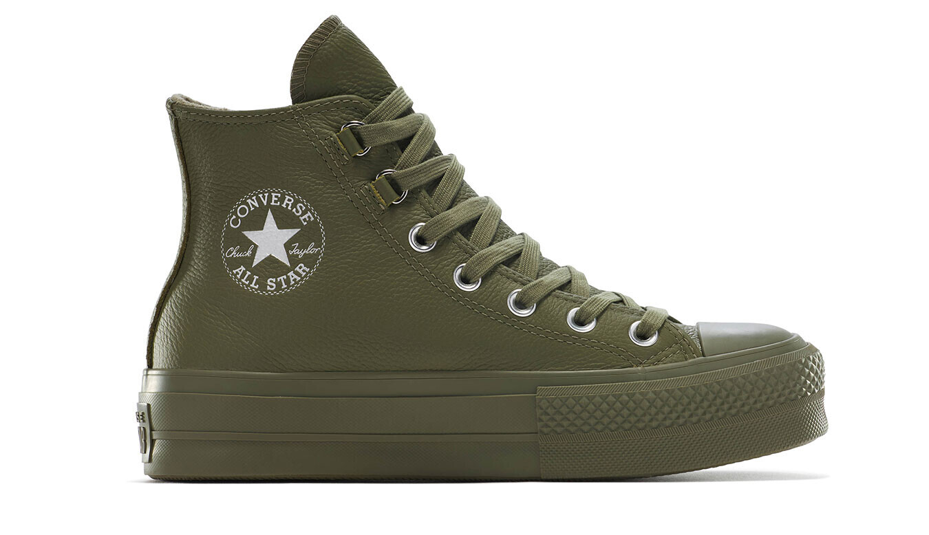 Zelené plátené tenisky Converse