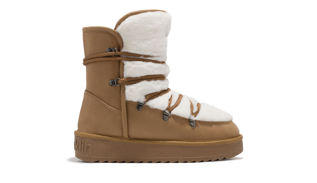 D.Franklin Nordic Race Fur Brown dámske zimné topánky