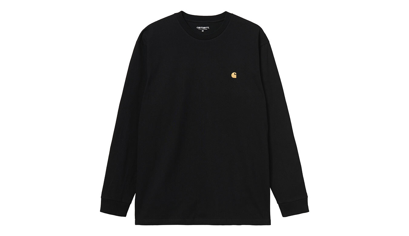 Čierne tričko Carhartt WIP s dlhými rukávmi