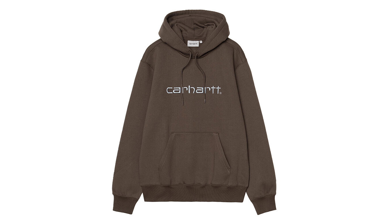 Pánska mikina Carhartt WIP s kapucňou, hnedá