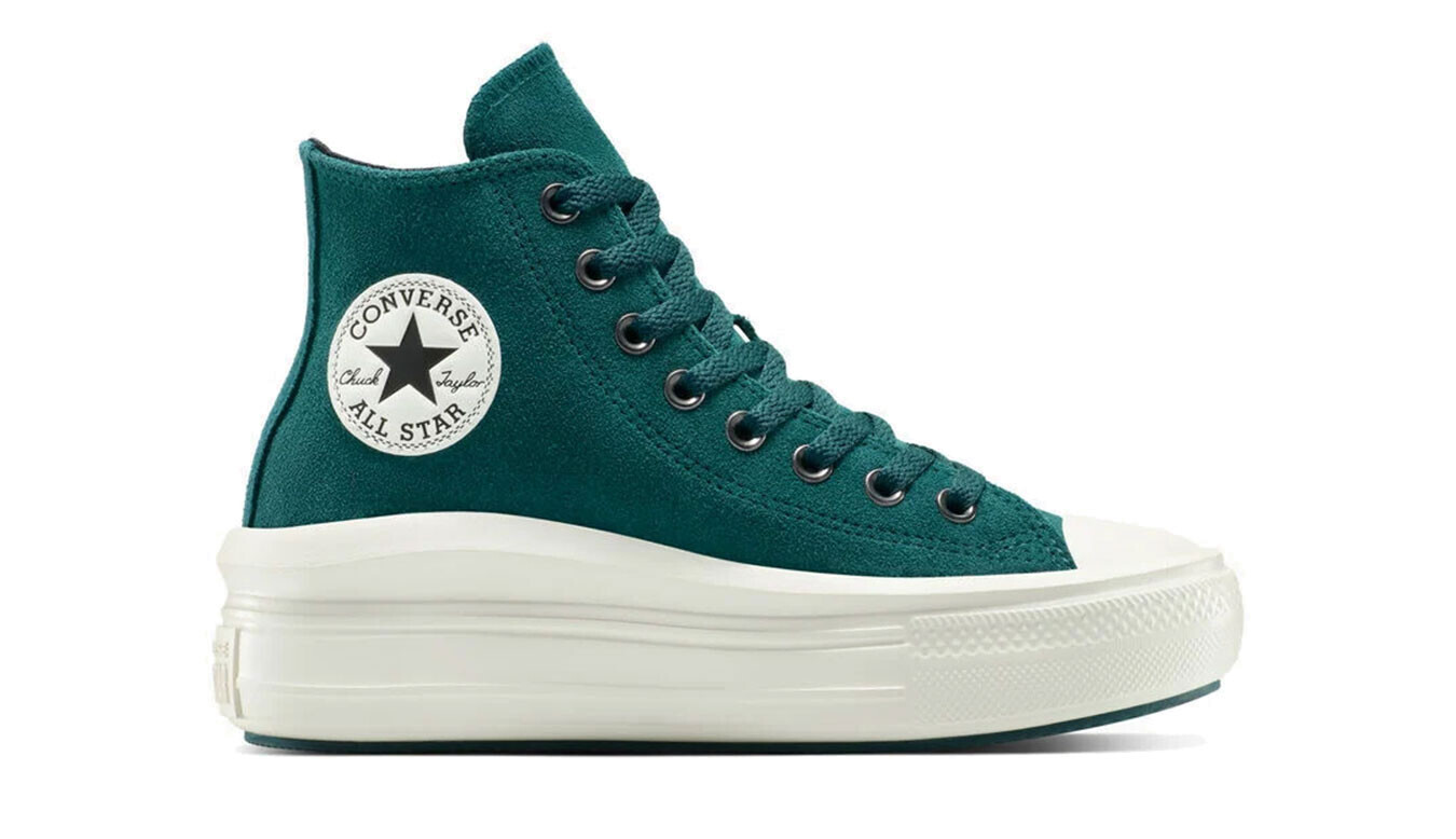 Sneakers - Converse Chuck Taylor All Star Move Platform Suede Green