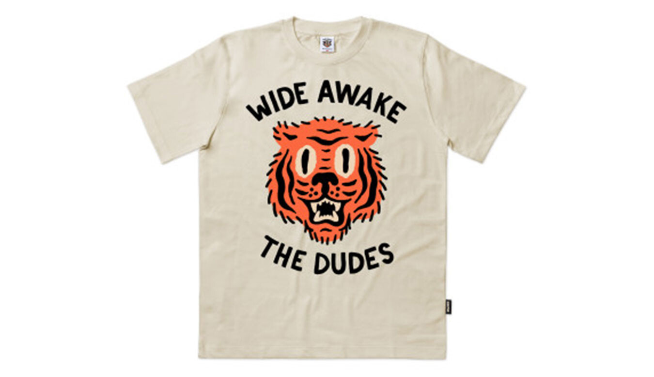 The Dudes Wide Awake Classic Tričko svetlohnedé