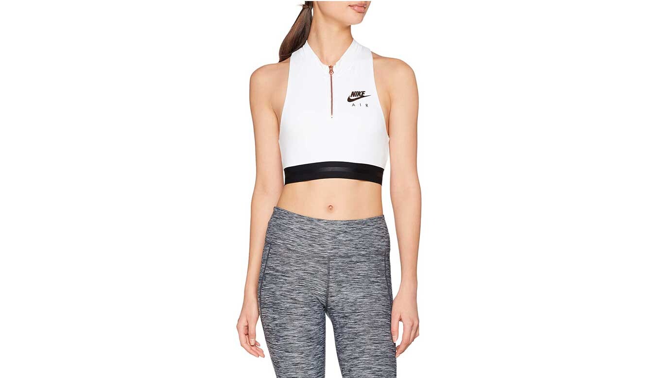 Nike Sportswear dámsky biely crop top