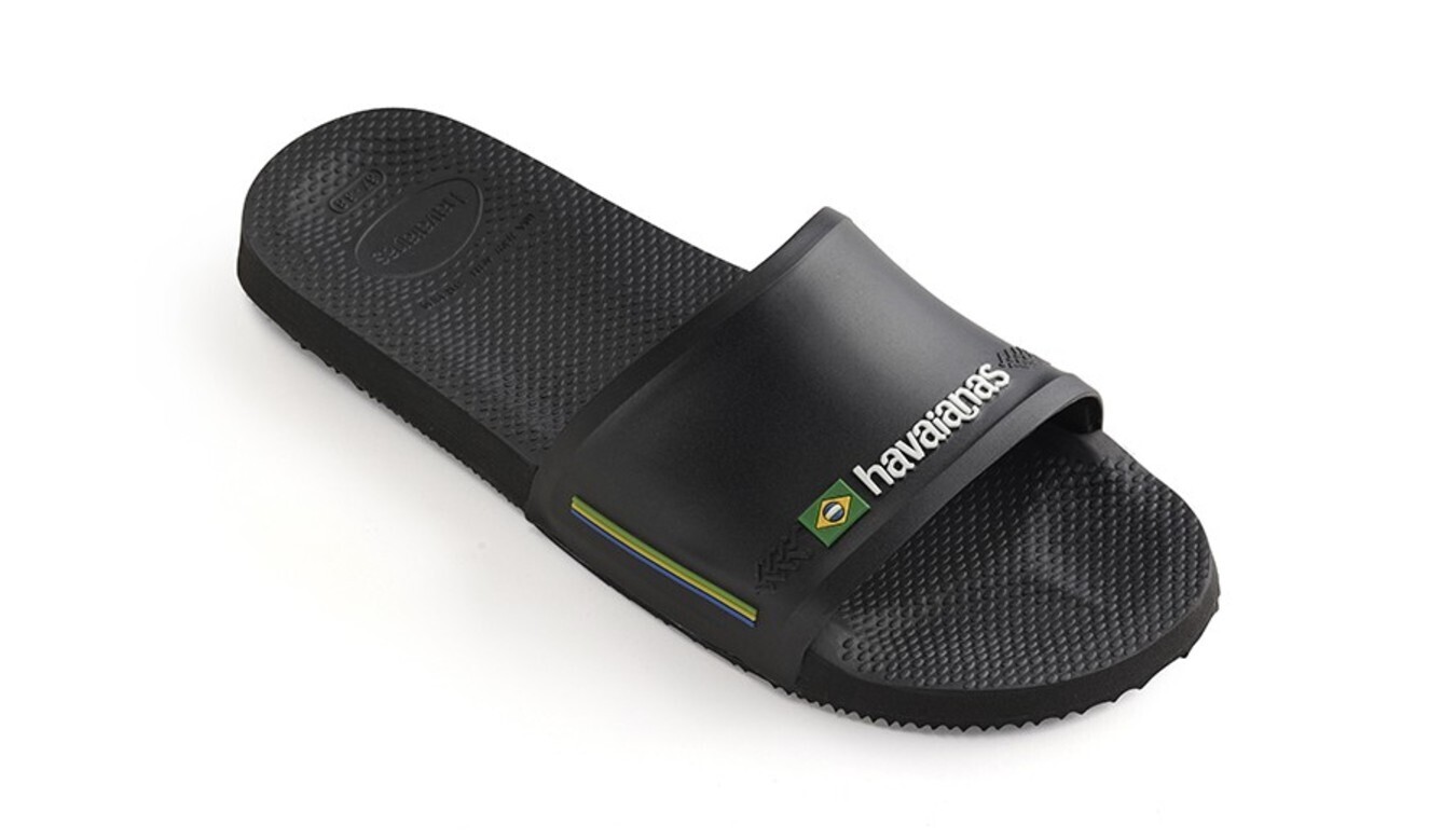 Havaianas Slide Brasil čierne sandále