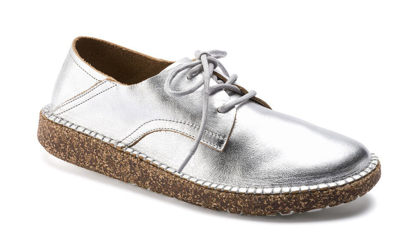 Topánky Birkenstock Gary Silver Narrow Fit