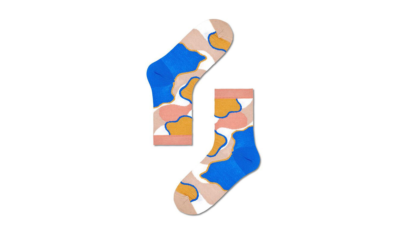 Pestrofarebné členkové ponožky Happy Socks