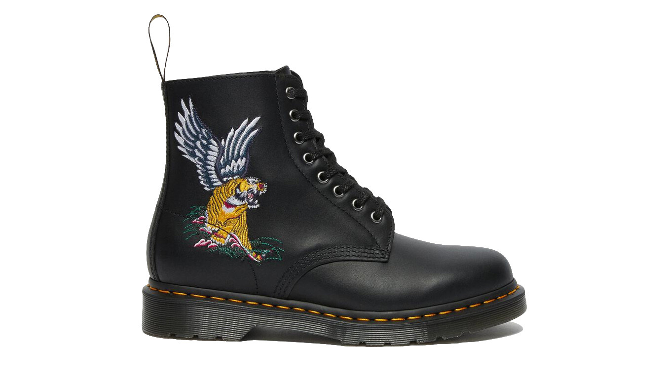 Dr. Martens 1460 Vyšívané kožené členkové topánky