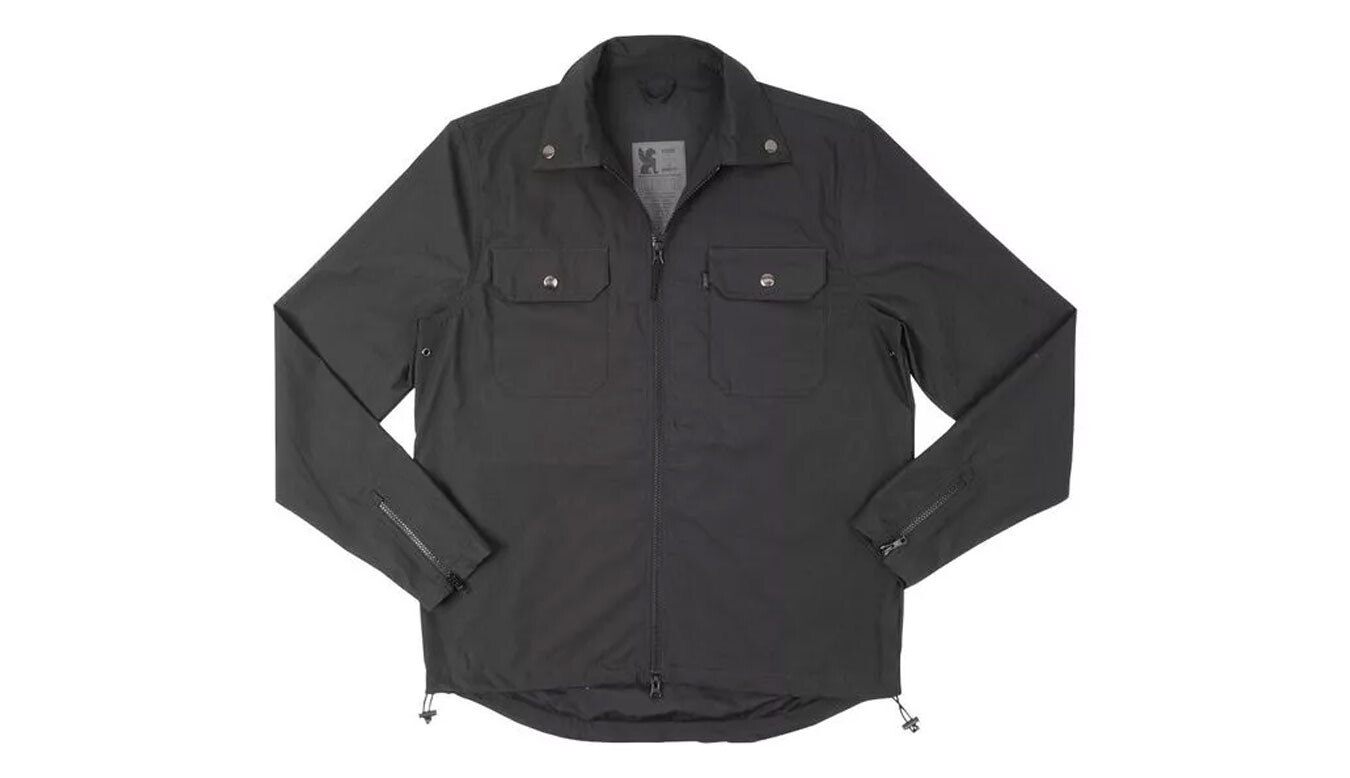 Chrome Industries Ike Poplin Windshirt čierna