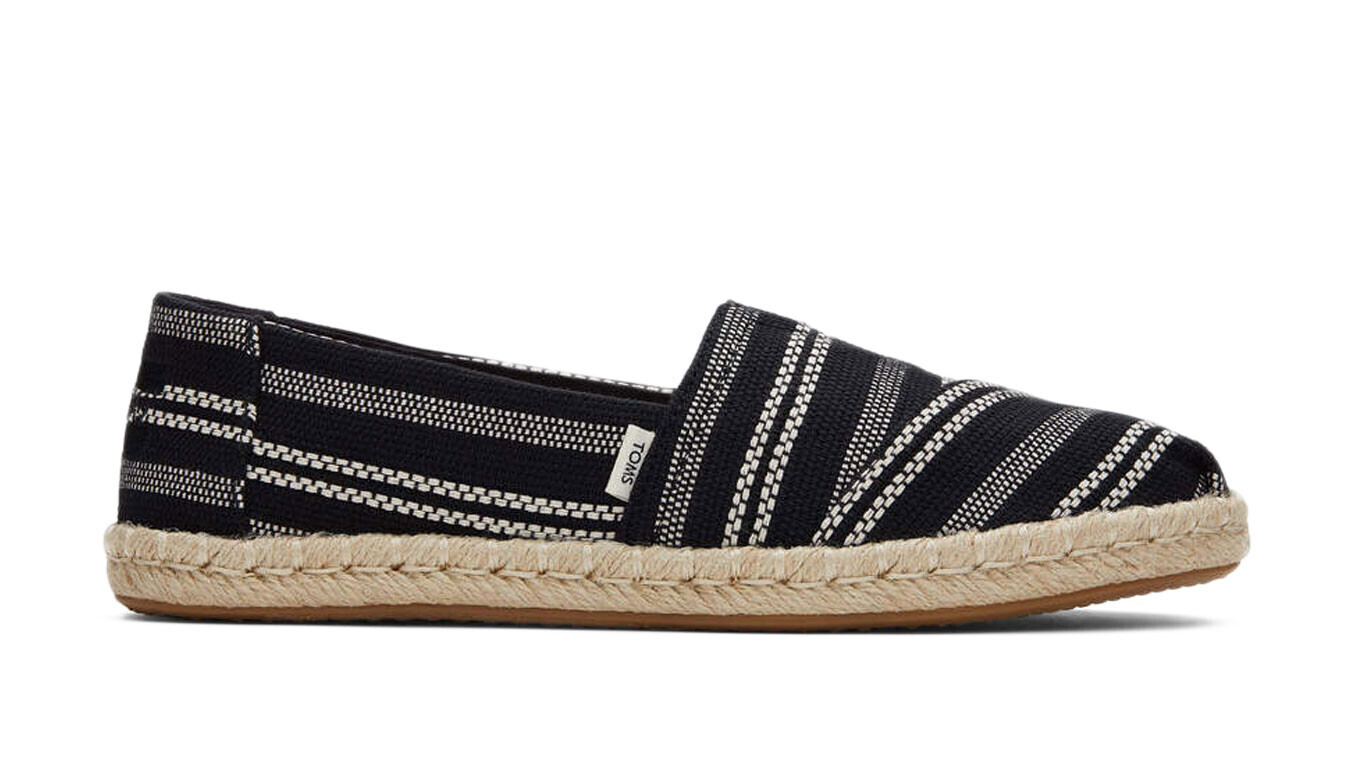 Toms Alpargata Rope čierne slip-on tenisky