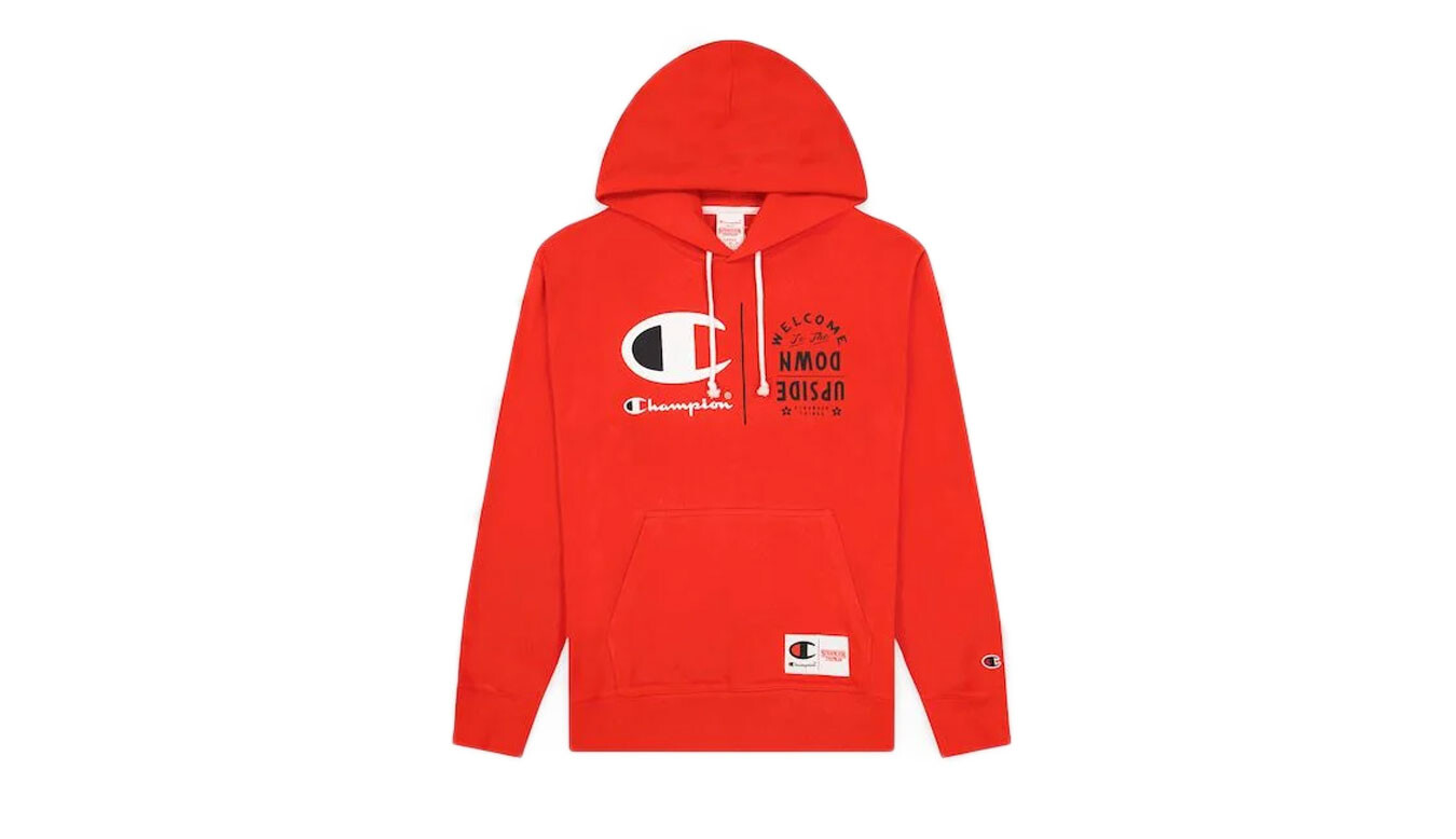 Champion x Stranger Things červená mikina