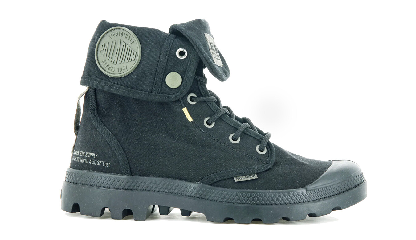 Palladium Baggy Supply čierne členkové topánky