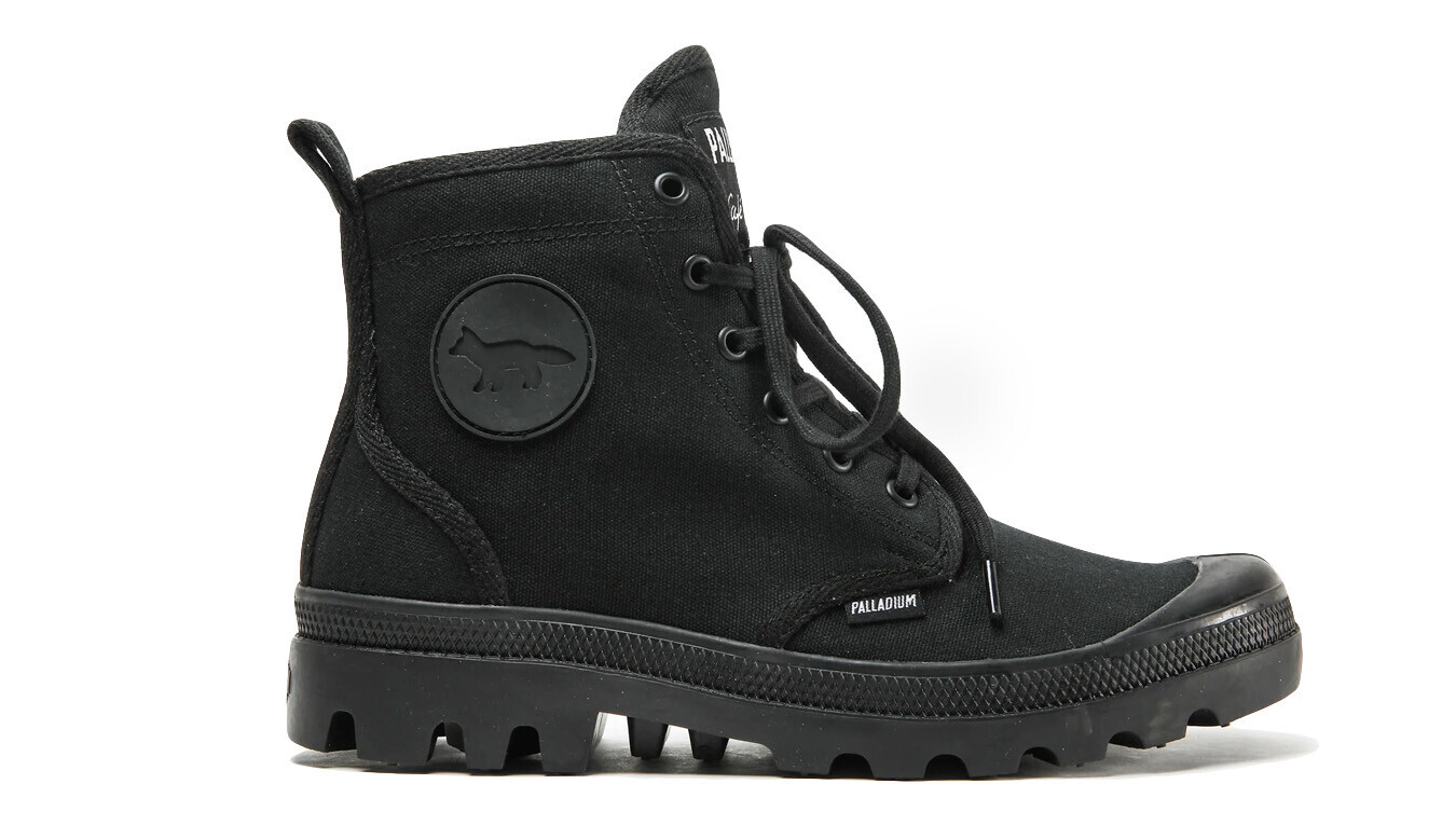 Topánky Palladium Pallabrousse x Kitsuné čierne