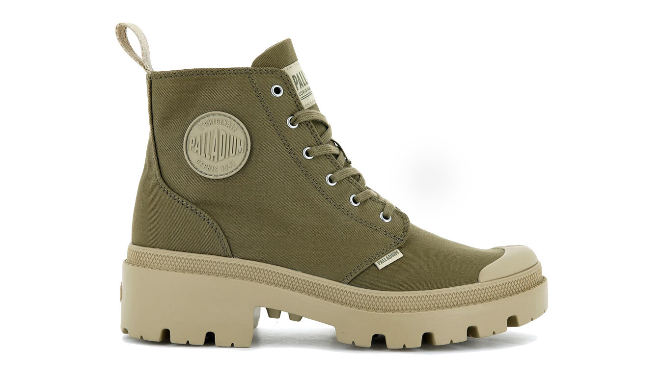 Topánky Palladium Pallabase Twill zelené