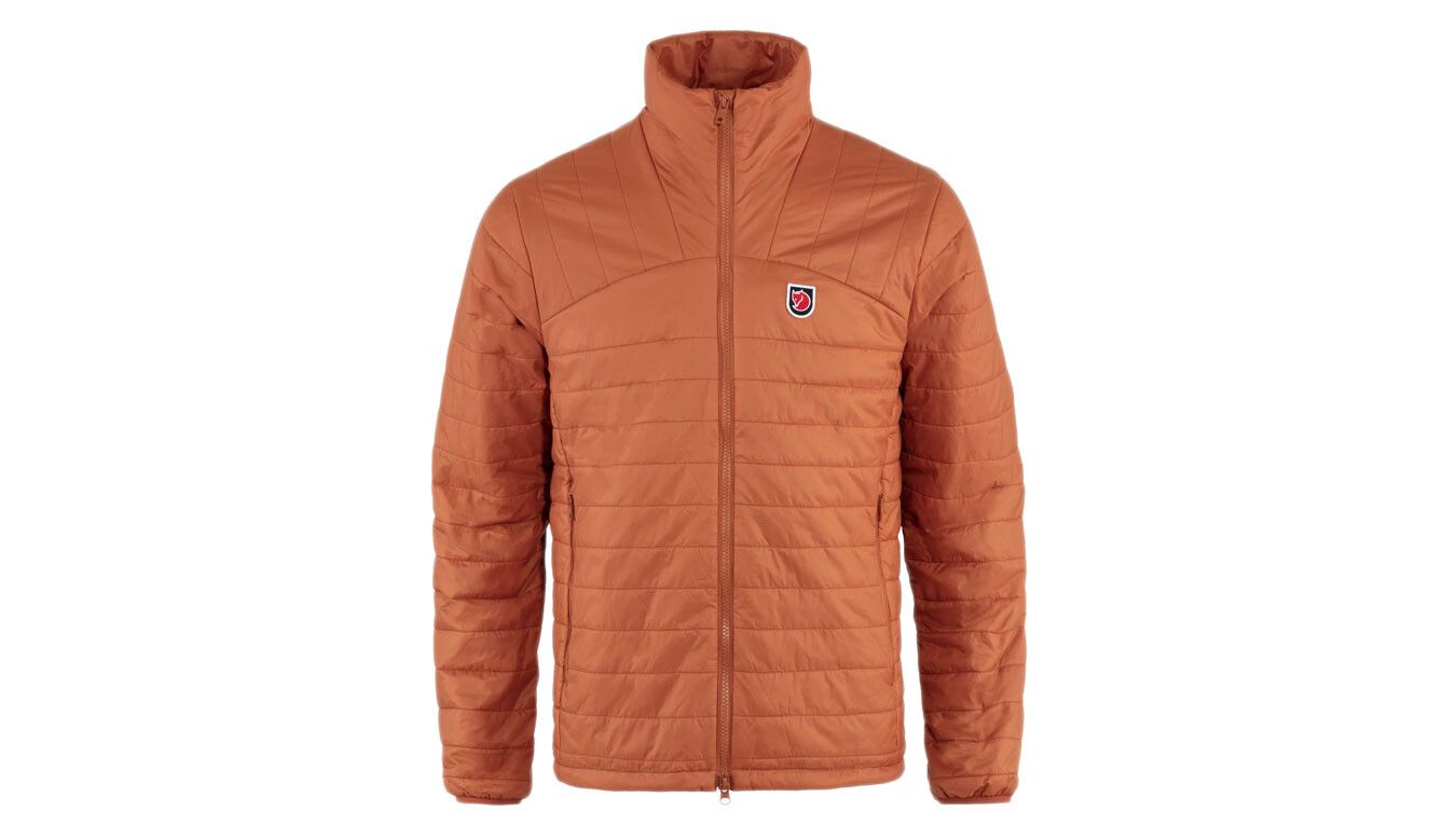 Muži oranžová bunda Fjällräven Expedition X-Lätt