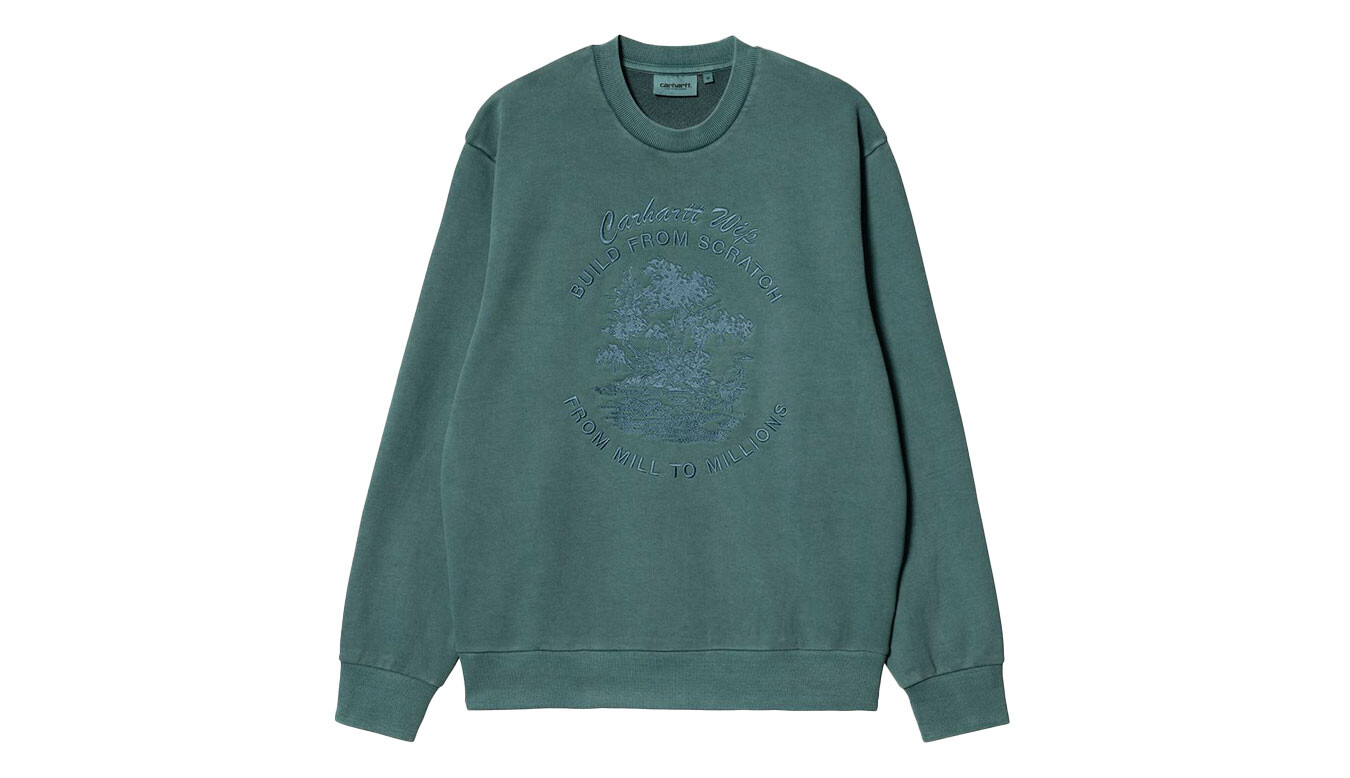 Carhartt WIP Bayou Mikina Botanic Green