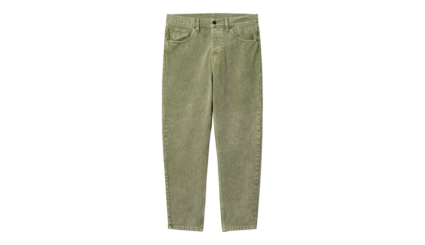 Nohavice Carhartt WIP Newel Kiwi zelené