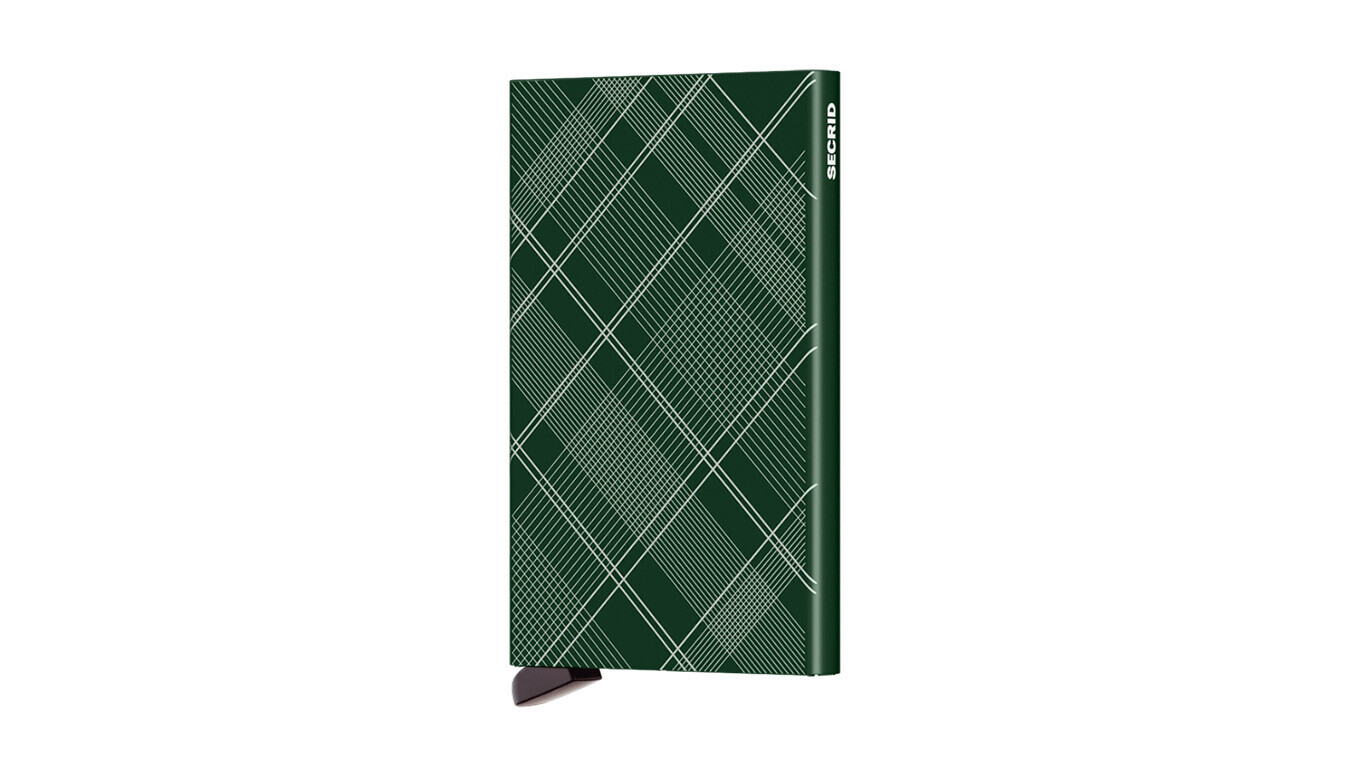 Secrid Cardprotector Laser Tartan Green