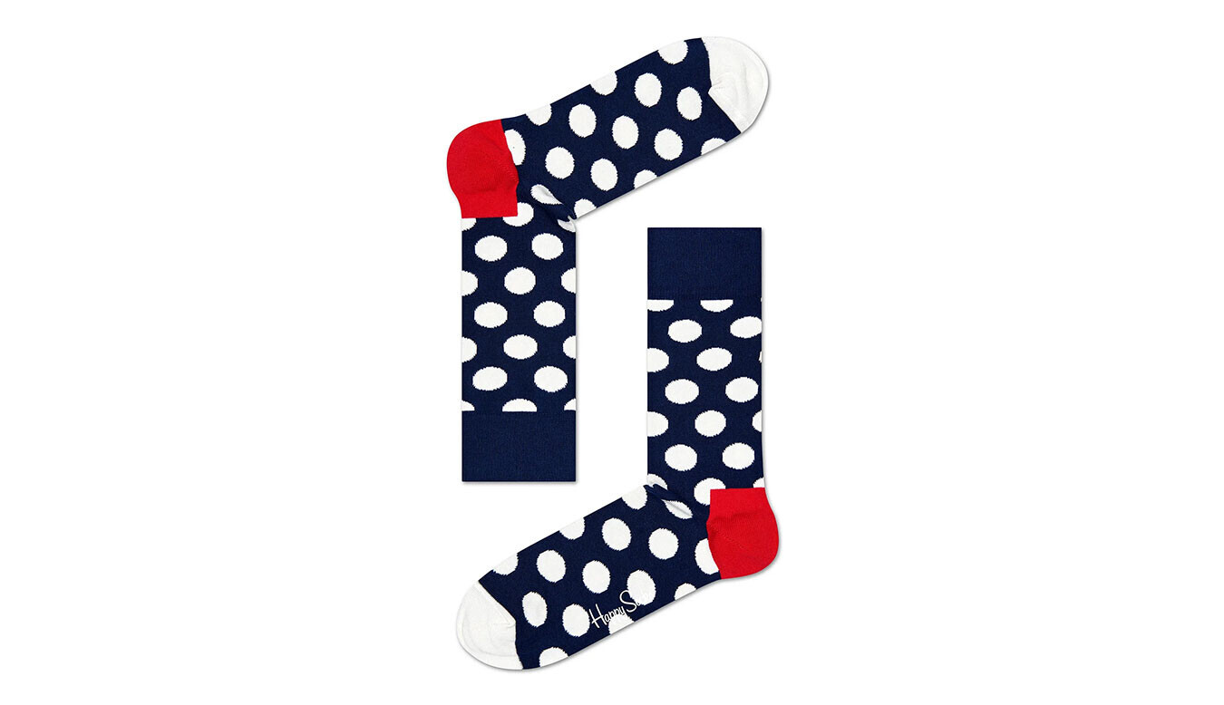 Ponožky Happy Socks Big Dot Sock Black