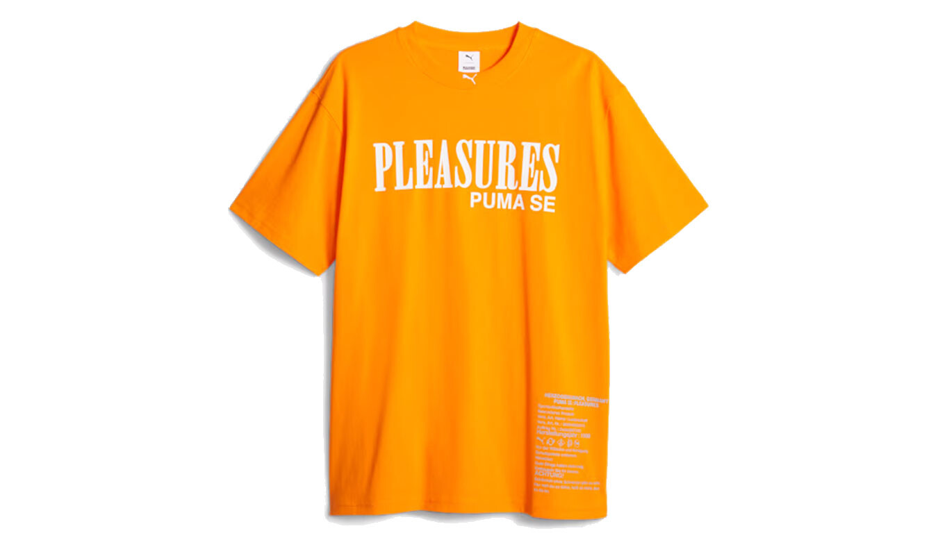 Puma x PLEASURES Typo tričko oranžové