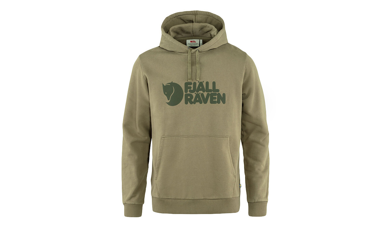 Fjällräven Logo Hoodie M svetlo olivová