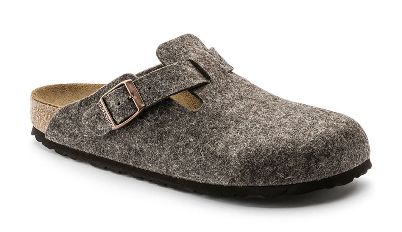 Sandále Birkenstock Boston z hnedého filcu