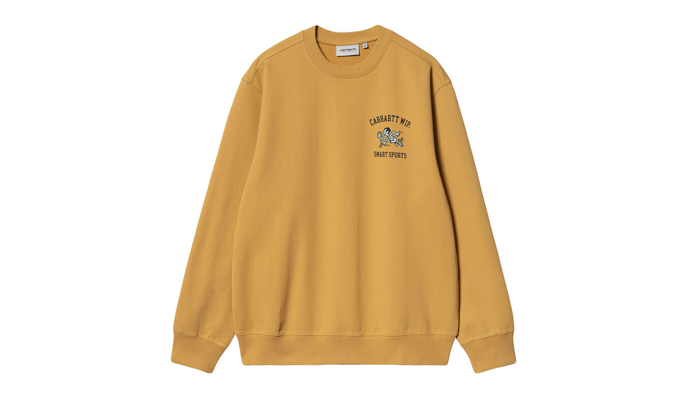 Mikina Carhartt WIP Smart Sports žltá