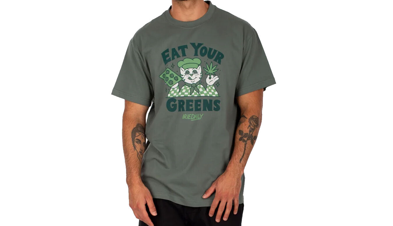 IrieDaily Eat Greens tričko zelené