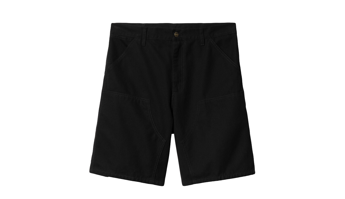 Carhartt WIP Double Knee šortky čierne