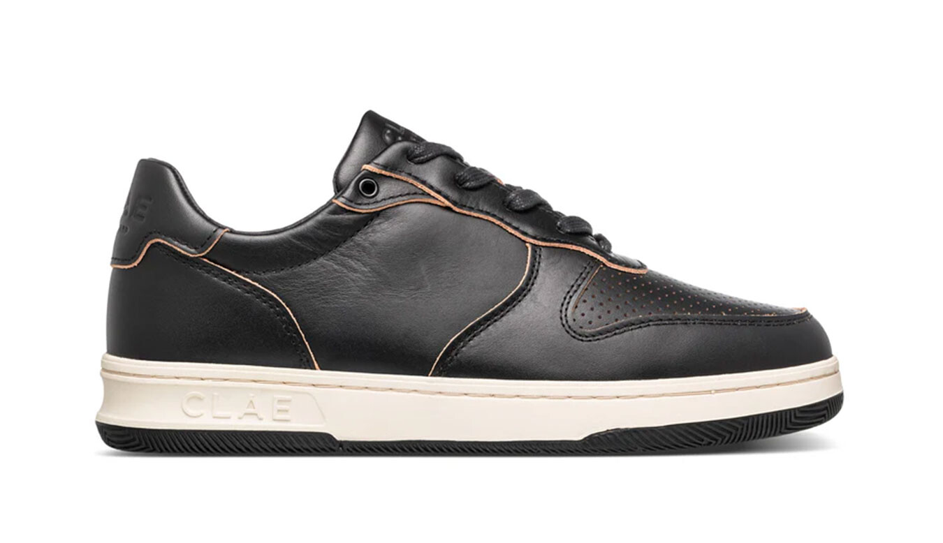 Tenisky Clae Malone Black Leather