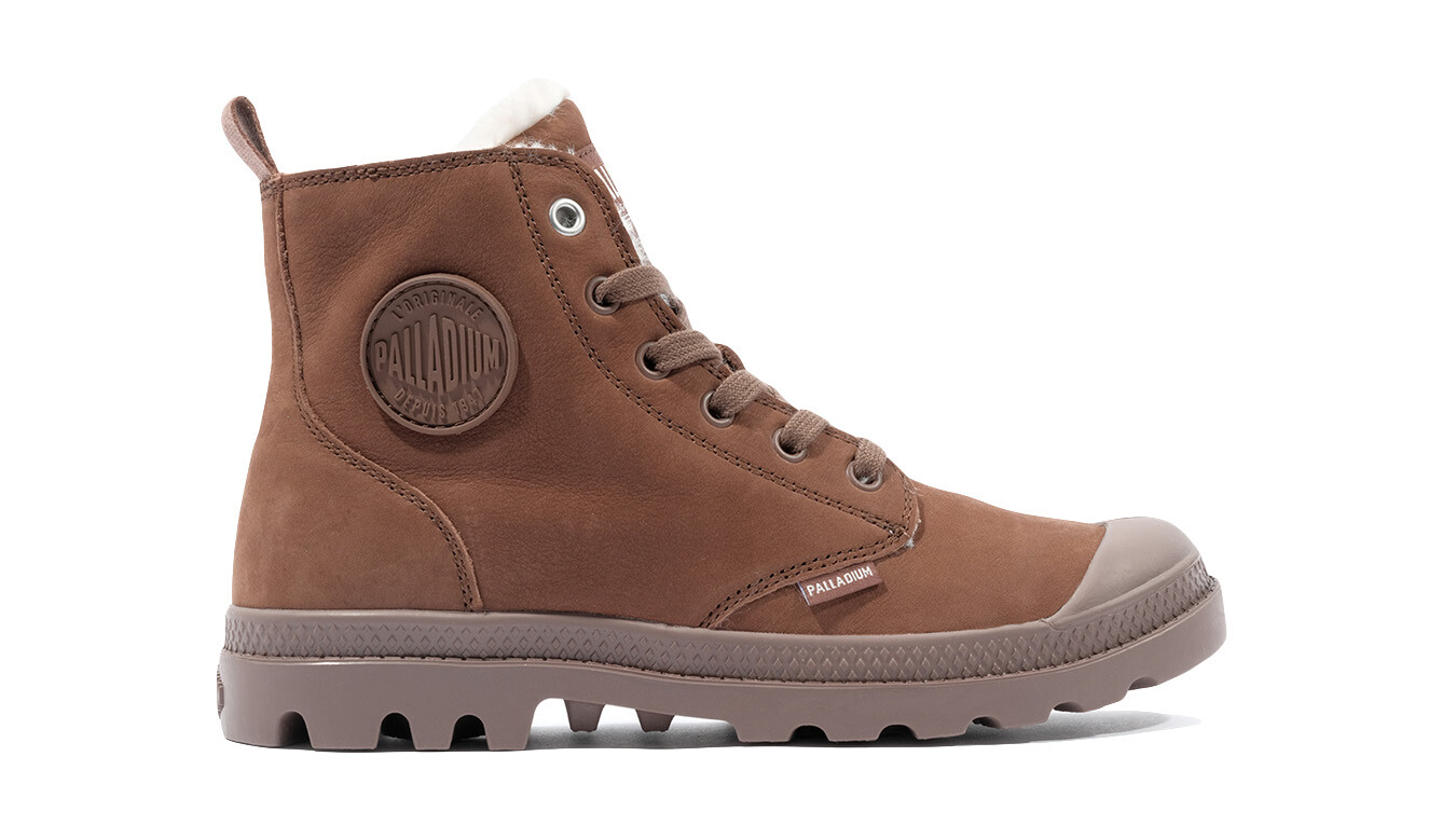 Topánky Palladium Pampa Hi Zip WL hnedé