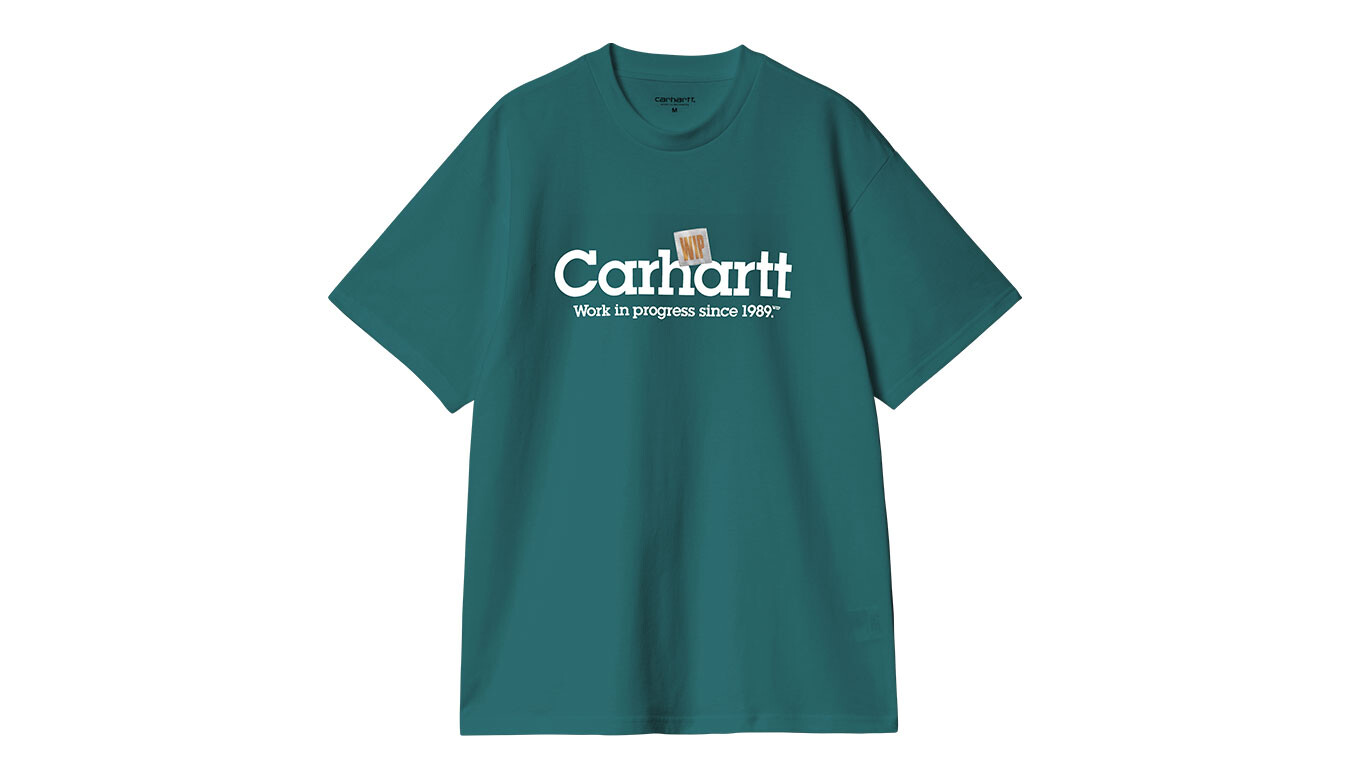 Carhartt WIP tričko Label Script zelené