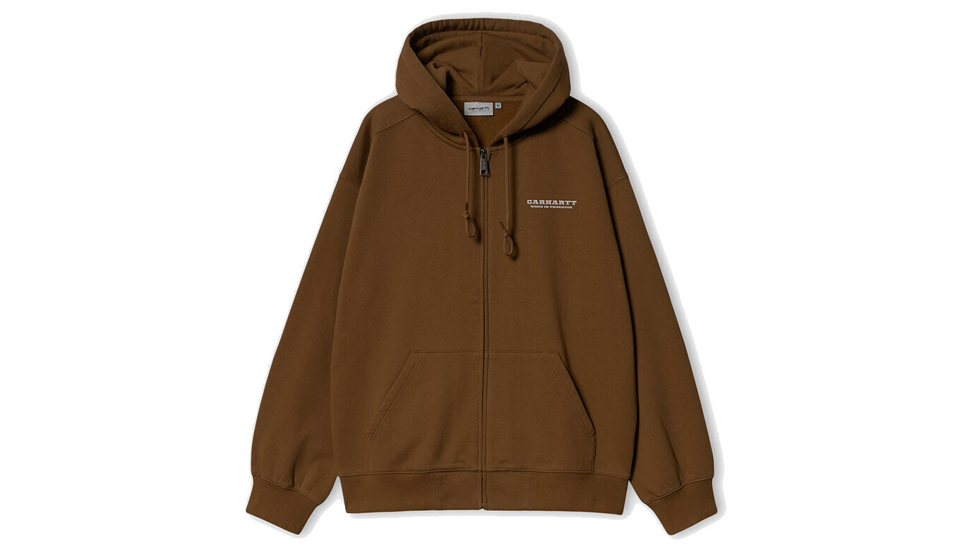 Carhartt WIP mikina s kapucňou Hamilton Brown