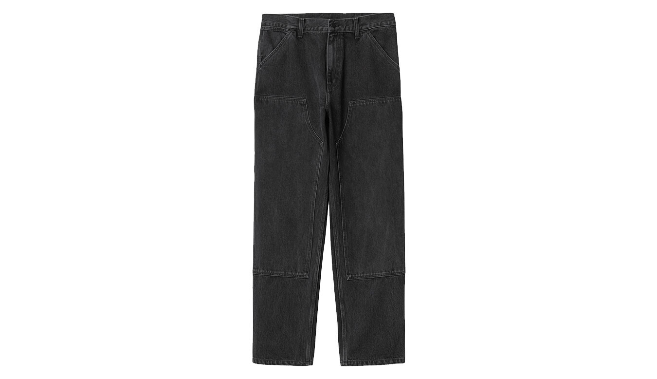 Nohavice Carhartt WIP Double Knee Pant Black