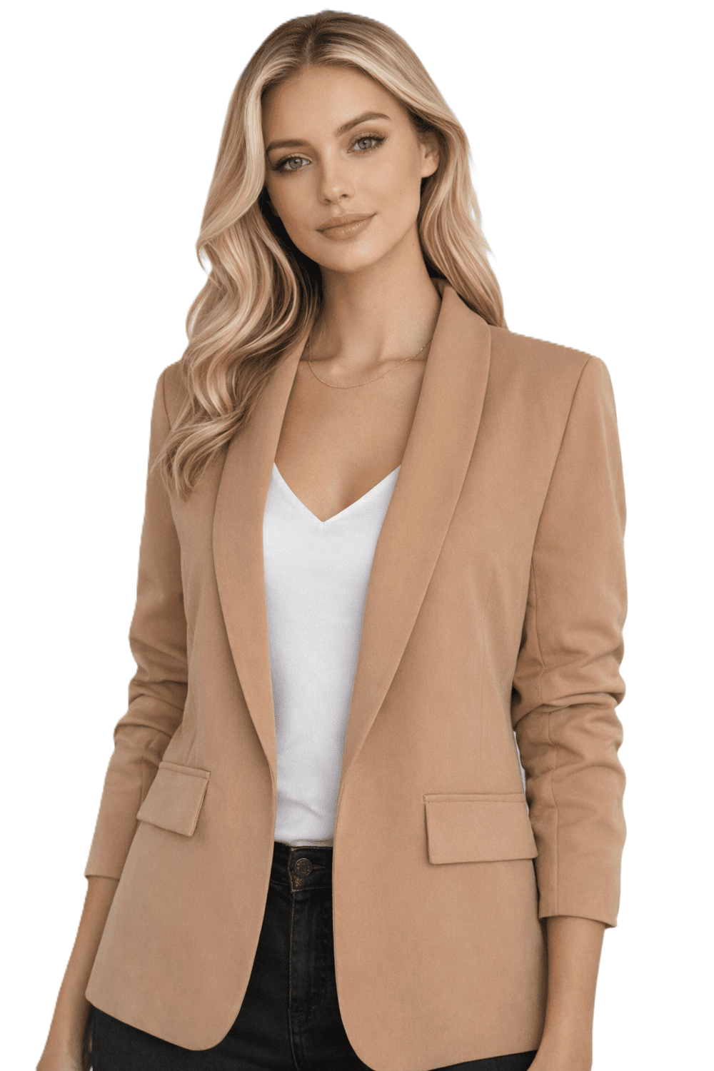 Dámska bunda Fashion - Camel